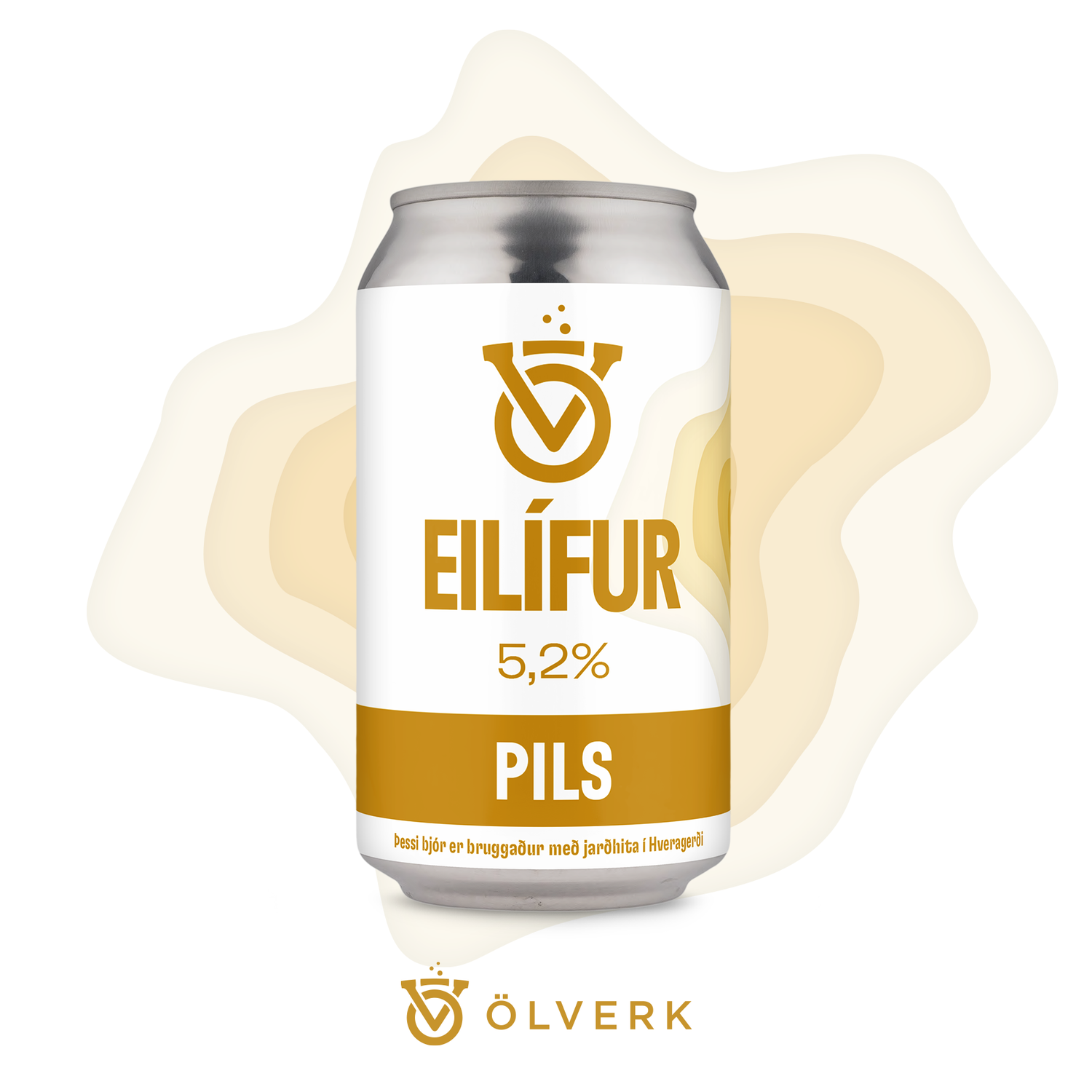 Craftbeer, Eilífur from Ölverk in Hveragerði Iceland. German Pils beer.