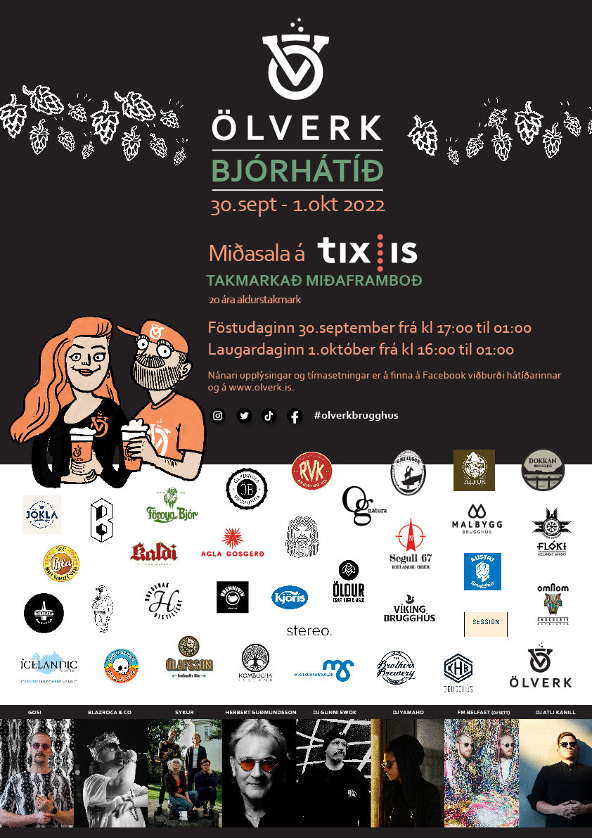 Our annual beer- and beverage festival in Iceland. Hveragerdi - southern region of Iceland.